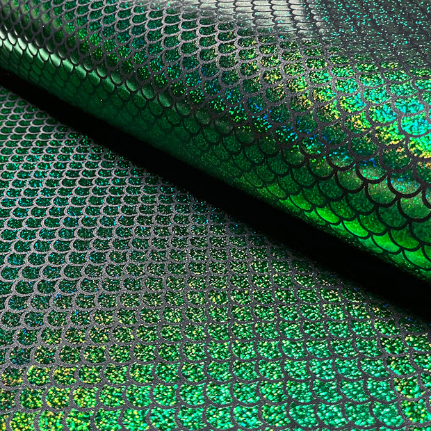 Lamé fabric Mermaid Green