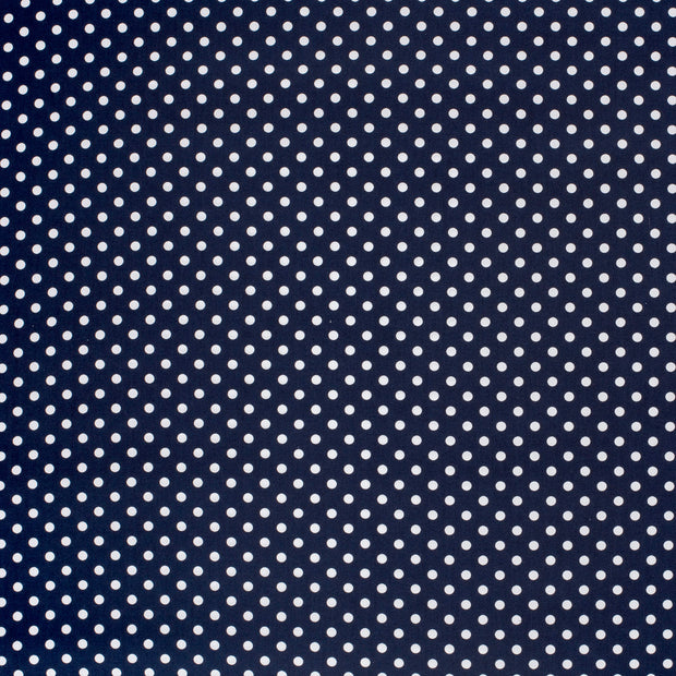 Cotton Poplin fabric Navy matte 