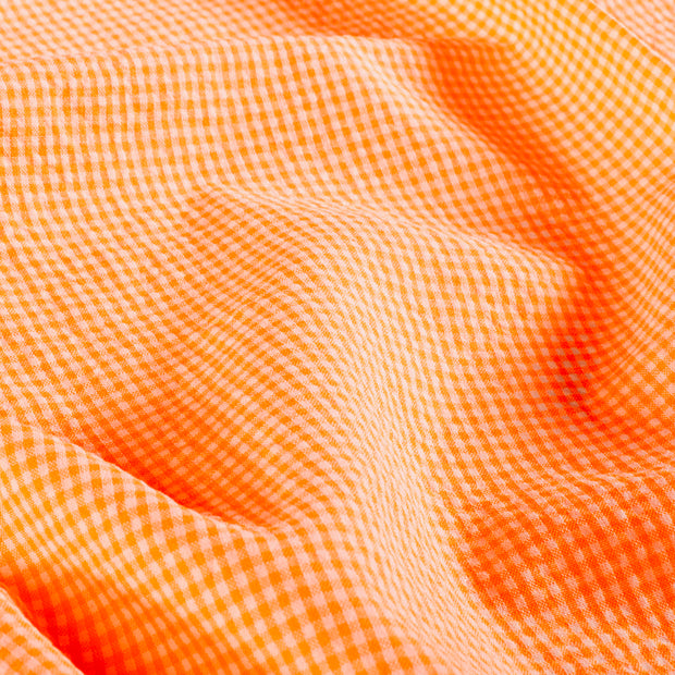 Cotton Poplin fabric Unicolour Neon Orange