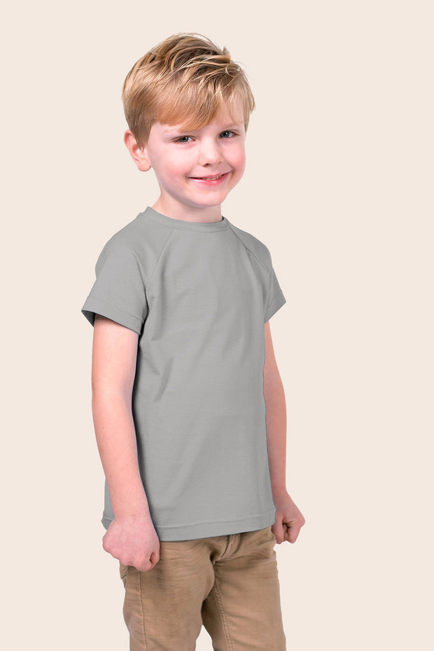 Cotton Jersey GOTS organic fabric Unicolour Grey