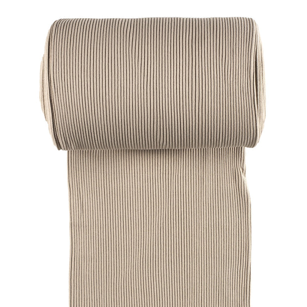 Bord Cote 3x3 rib tissu Beige 