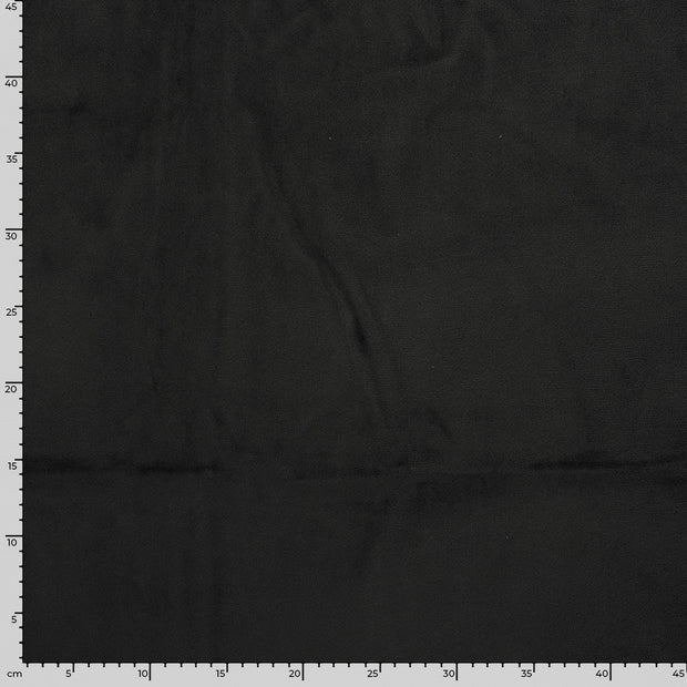 Velvet fabric Unicolour Black