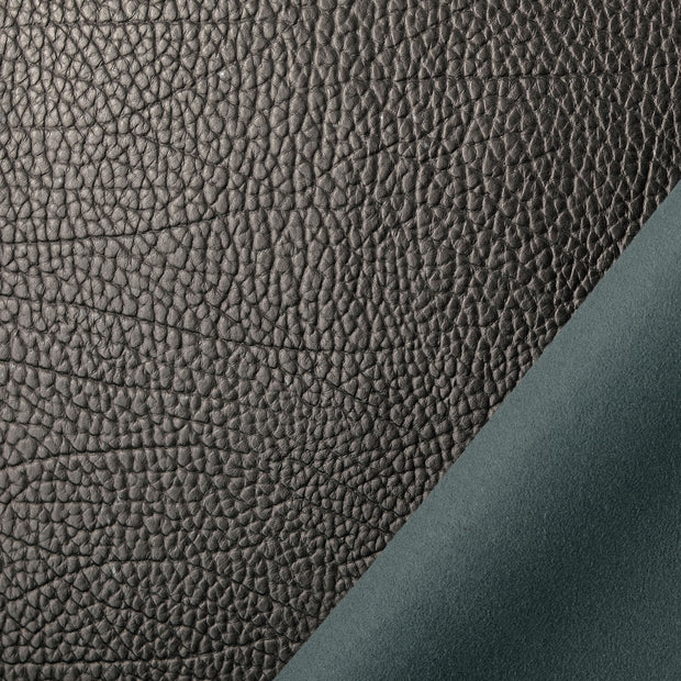 Cuir tissu Noir matelassée 