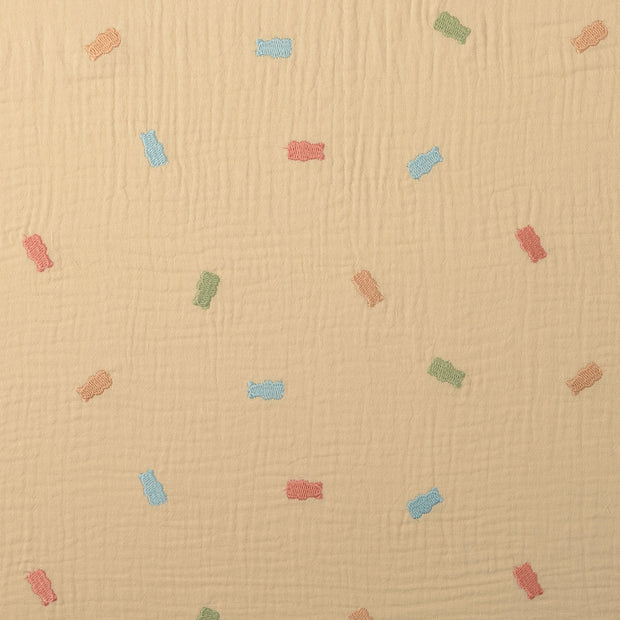 Musselin fabrik Bären Beige
