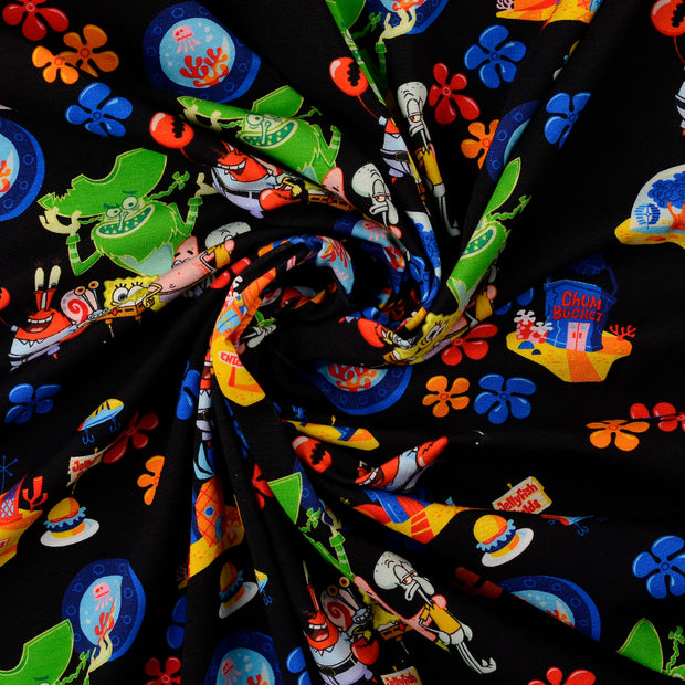 Cotton Jersey fabric multicolor 