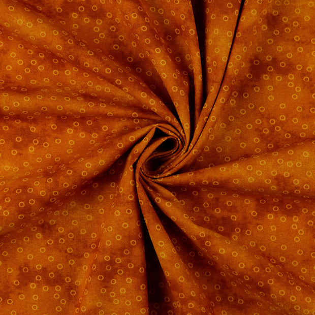 Popeline de Coton tissu Bronze 