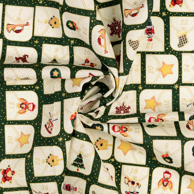 CO Popeline fabrik Dunkelgrün 