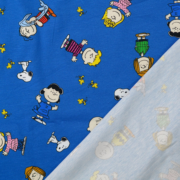 Jersey de Coton tissu Bleu clair 