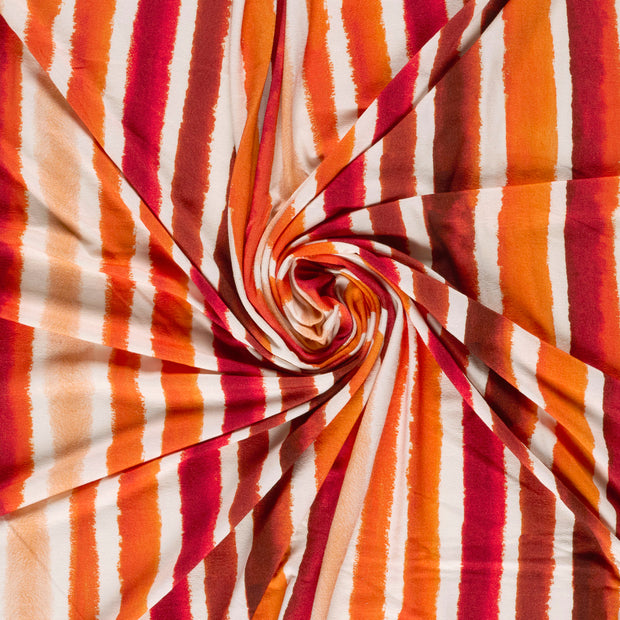Jersey de Viscose tissu Rouge imprimé numérique 