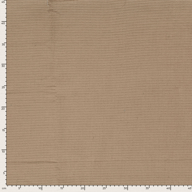 Kimono tissu Unicolore Camel