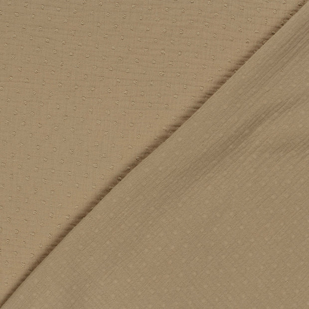 Muslin fabric Dots dobby 