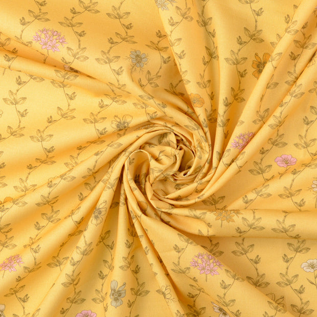 Cretonne tissu Jaune 