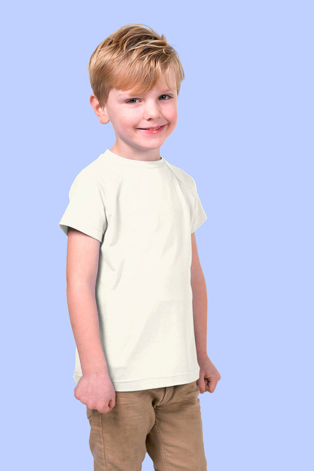 Jersey de Coton GOTS tissu Unicolore Blanc cassé