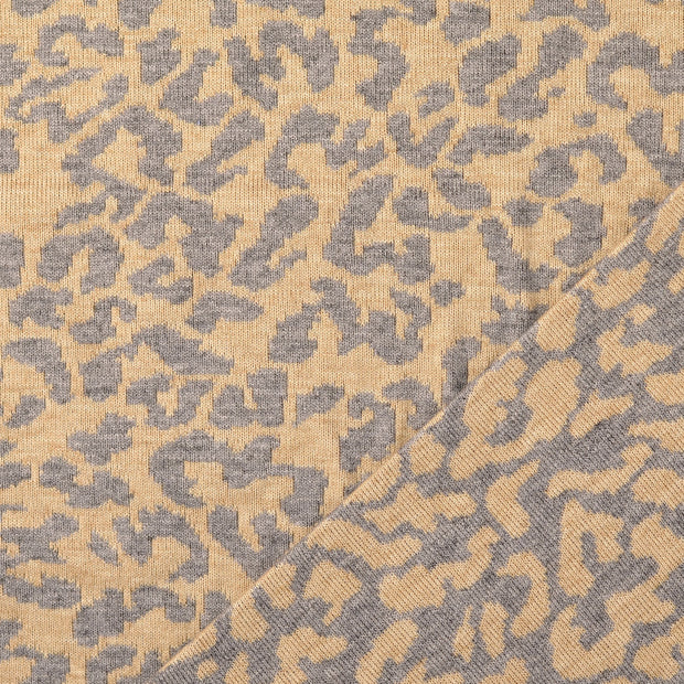 Heavy Knit fabrik Grau jacquard 
