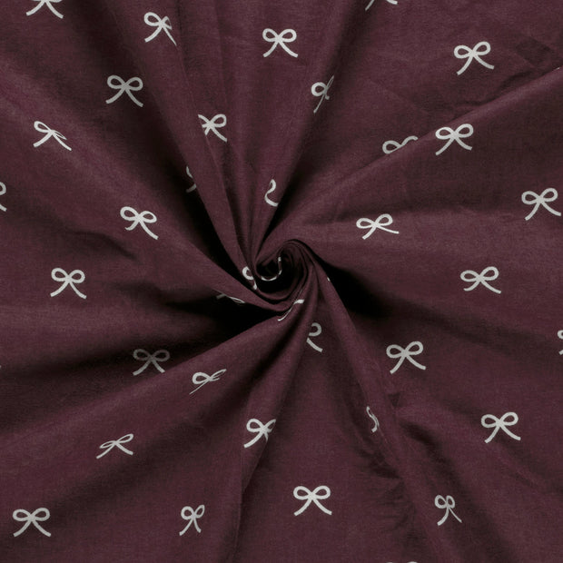 Flanell fabrik Mauve bedruckt 