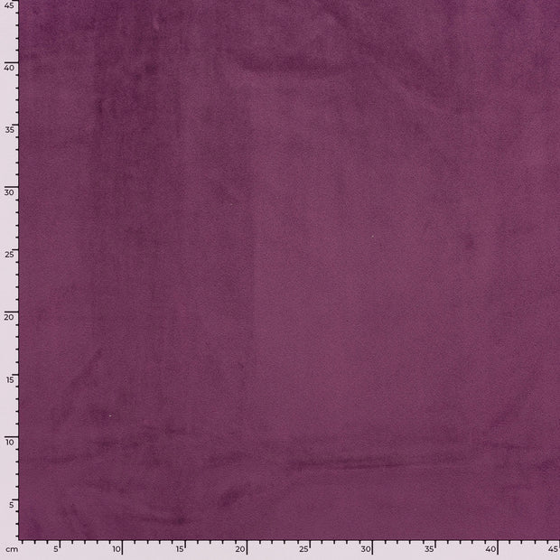 Velvet fabric Unicolour Aubergine