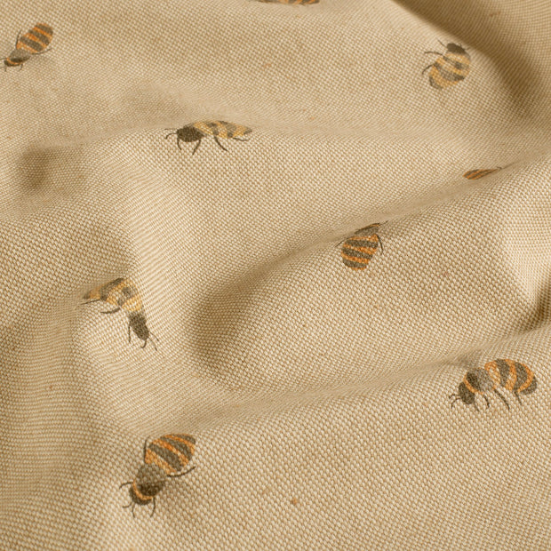 Linen Look fabric Bees Beige