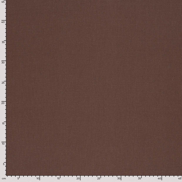 Aspect Lin tissu Unicolore Brique