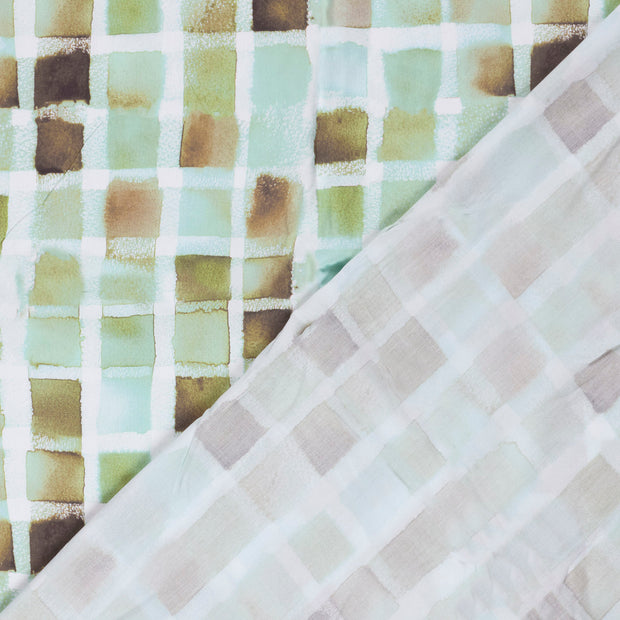 Viscose Poplin fabric Abstract printed 