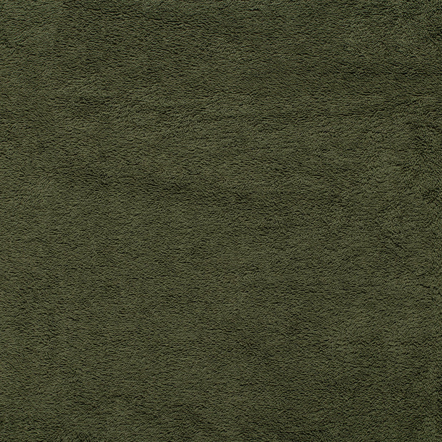 Frotté tissu Vert kaki mat 