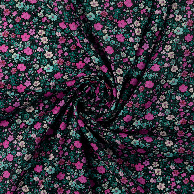 Voile tissu multicolore 