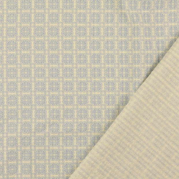 Seersucker fabrik Babyblau 