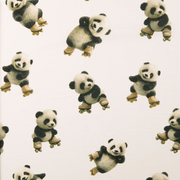 Cretonne tissu animaux Blanc