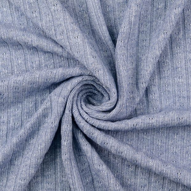 Heavy Knit fabrik Indigoblau 