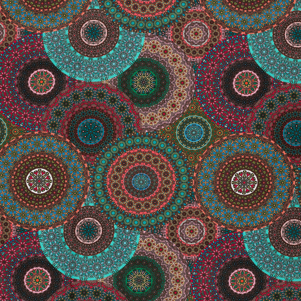Panama tissu Multicolore mat 