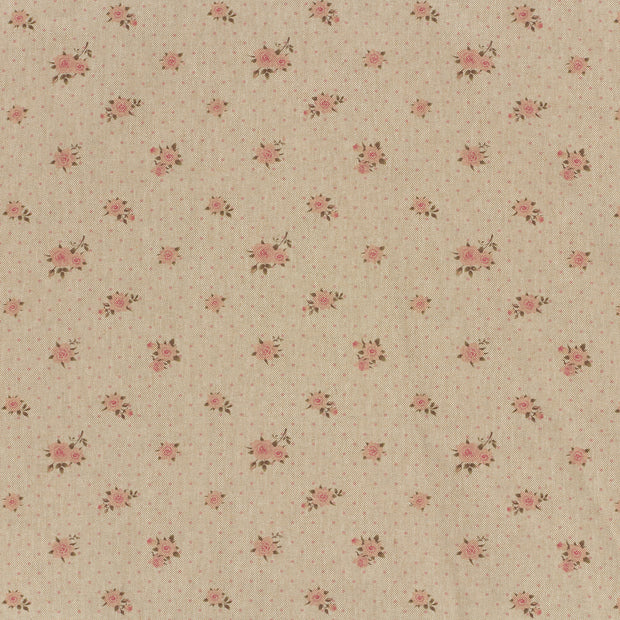 Aspect Lin tissu Rose mat 