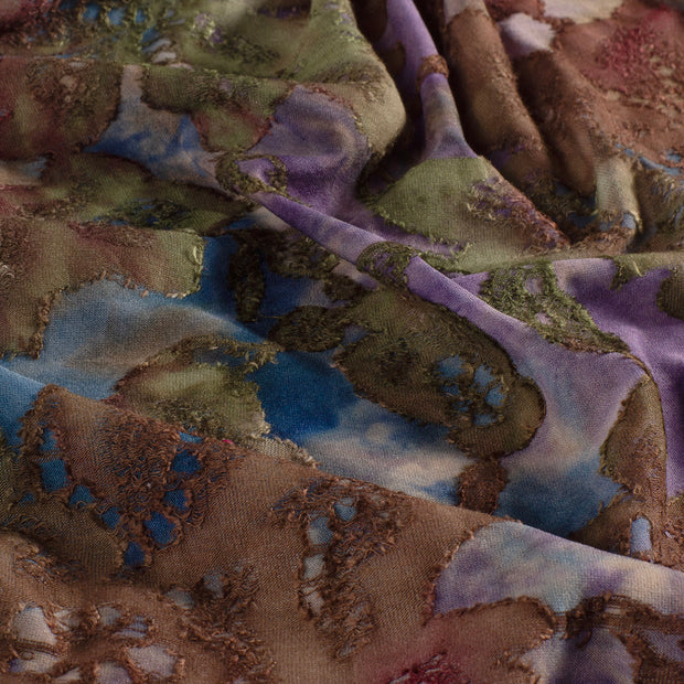 Jacquard tissu fleurs 