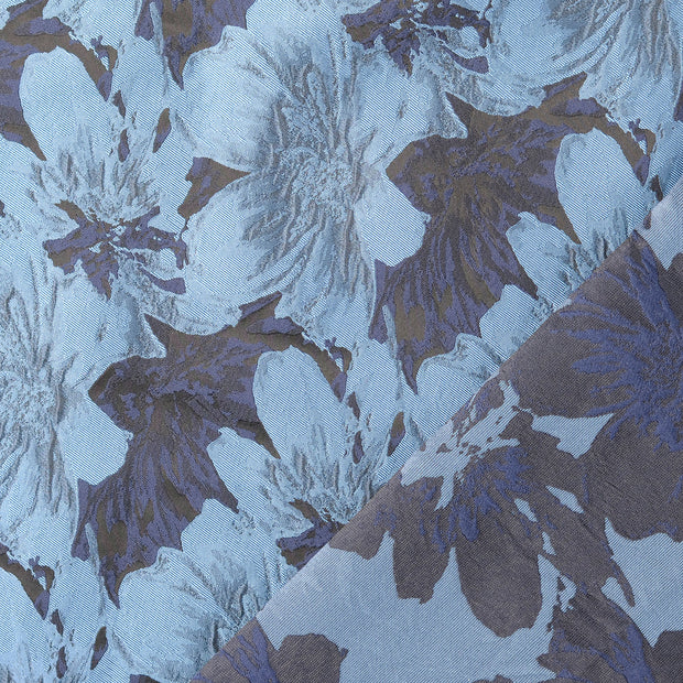 Jacquard fabrik Indigoblau jacquard 