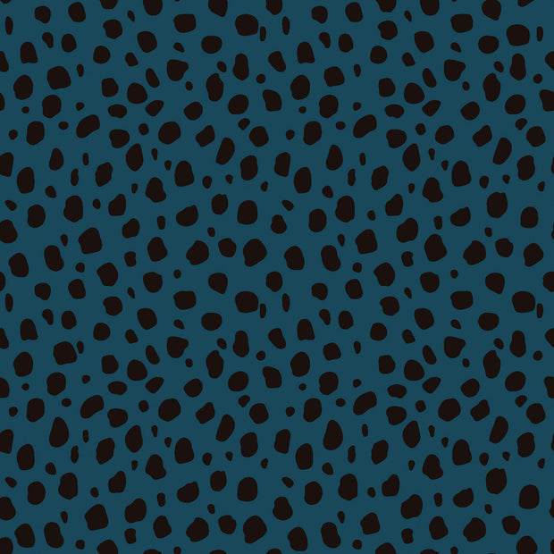 Aqua Protect (imperméable) tissu léopards Bleu Canard
