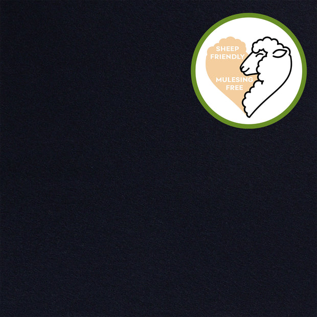 Chiffon en laine tissu Unicolore Bleu Marine