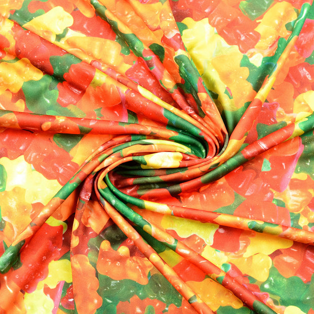 Jersey de Polyester tissu multicolore 