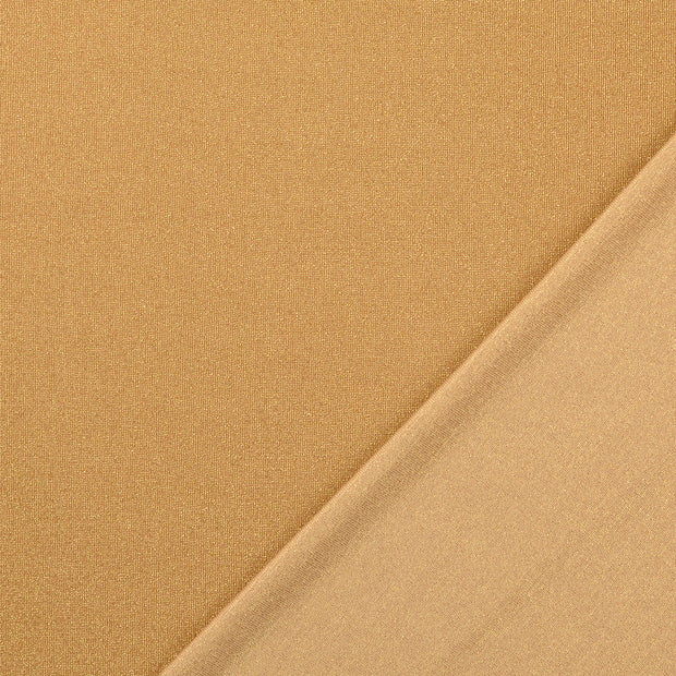 Baumwolle Jersey fabrik gold Lurex 