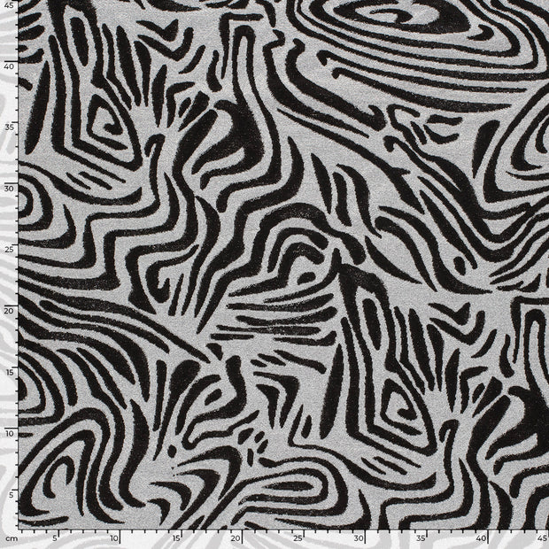 Jacquard fabrik Abstrakt Silber