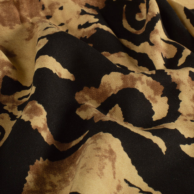 Viscose Twill fabrik Abstrakt Kamel