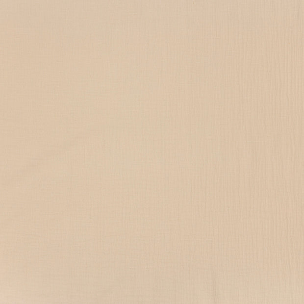 Muslin extra wide fabric Beige matte 
