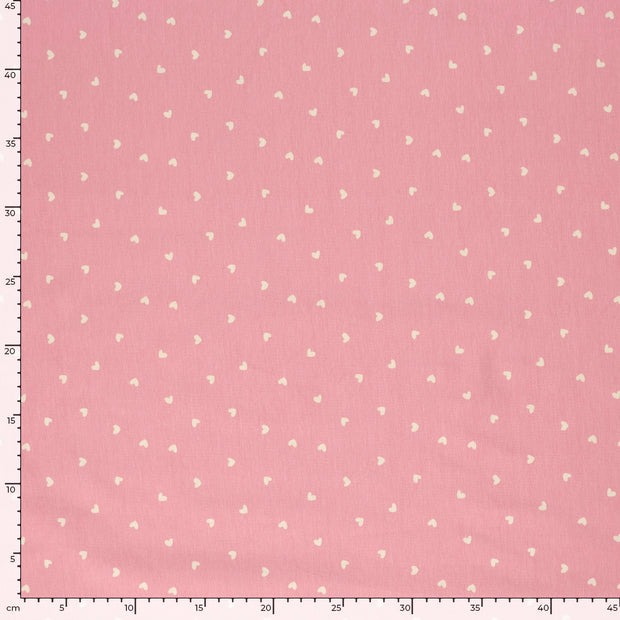  fabric Hearts Old Pink