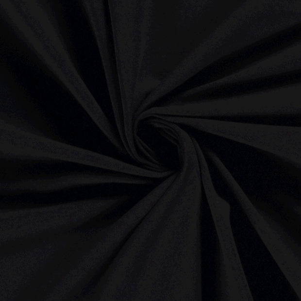 Jersey fabric Unicolour Black