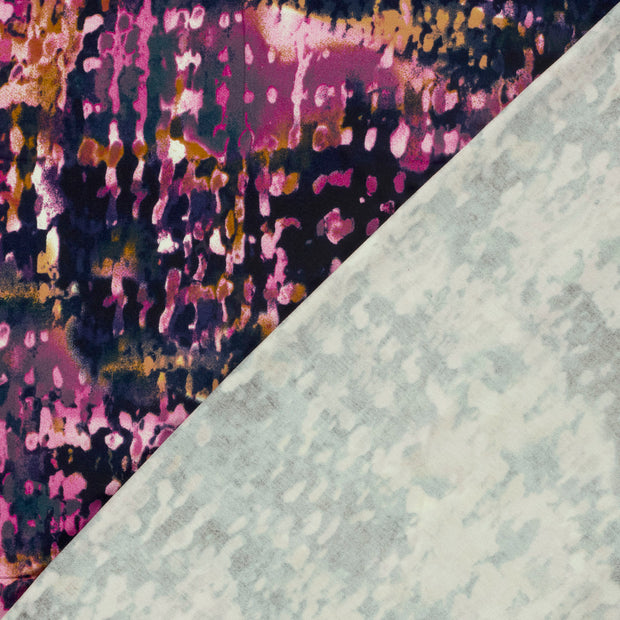 Viscose Vortex Jersey fabric Abstract printed 