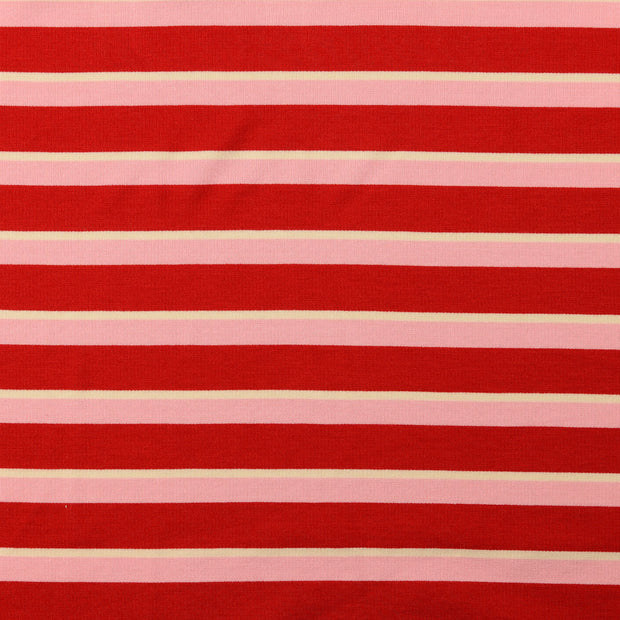 Punta di Roma fabric Stripes red