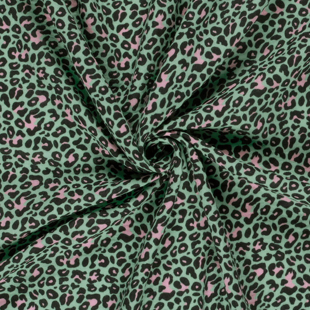 Muslin fabric Mint printed 