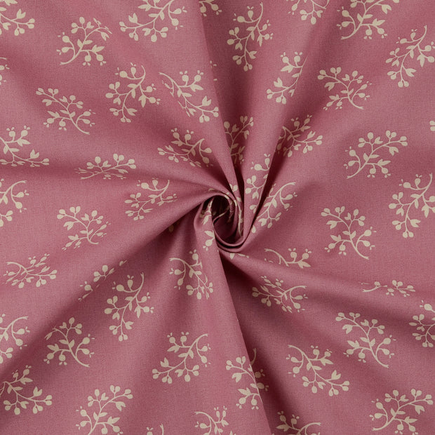 Cotton Poplin fabric Old Pink 