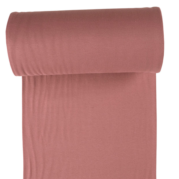 Bündchen GOTS organisch fabrik Mauve matt 