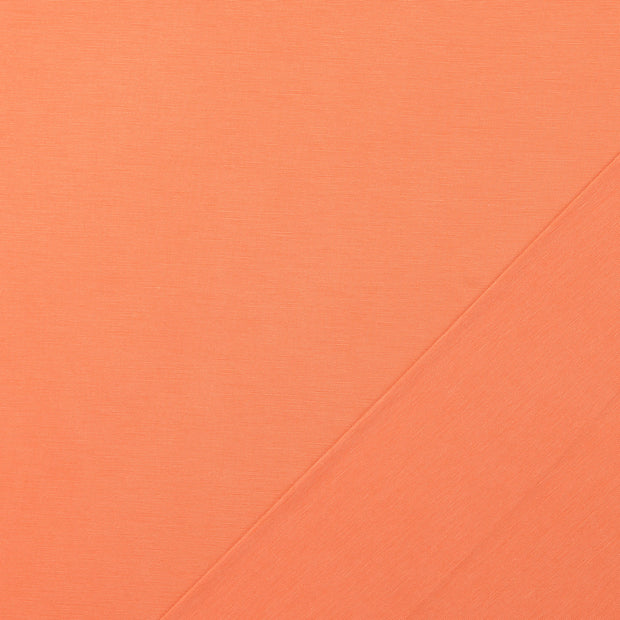 Jersey de Coton tissu Brique délavé 