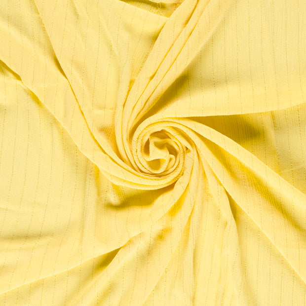 Crêpe tissu Jaune Lurex 