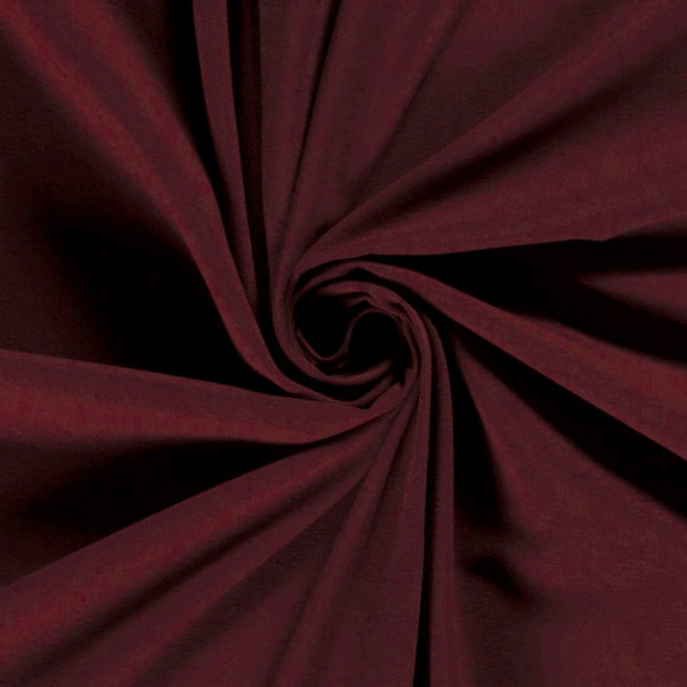 Jersey tissu Unicolore Bordeaux