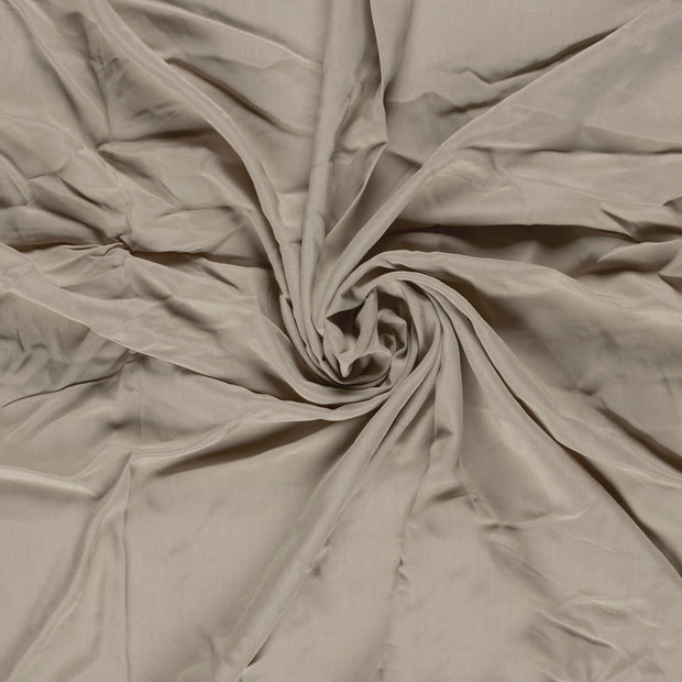 Popeline de Viscose tissu Beige 